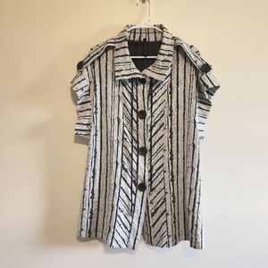 Womens button down tunic